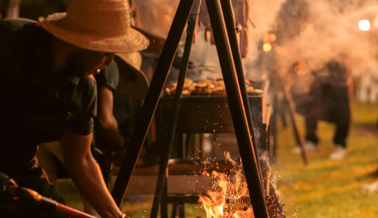 Open Fire Dining in morocco