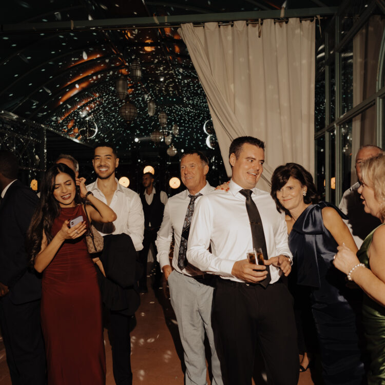 Guests enjoying a lavish dining experience